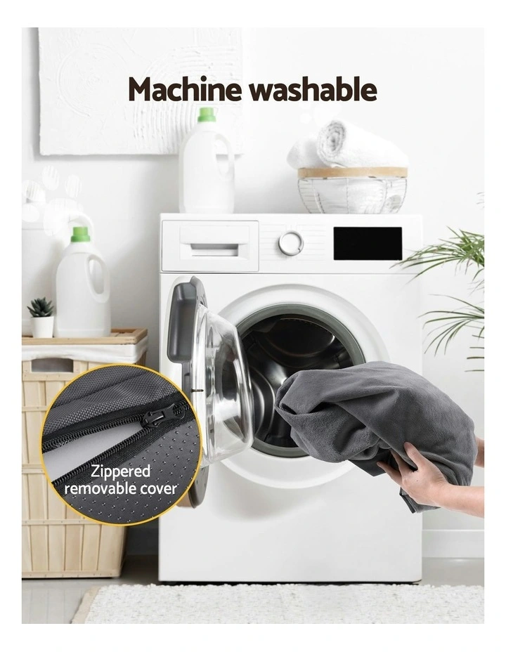 Bed Plush Soft Cushion Egg Crate Large in Grey image 7