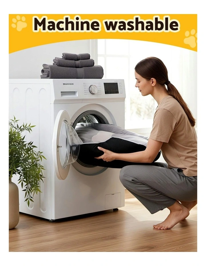 Soft PP Cotton Pet Bed in Grey image 6