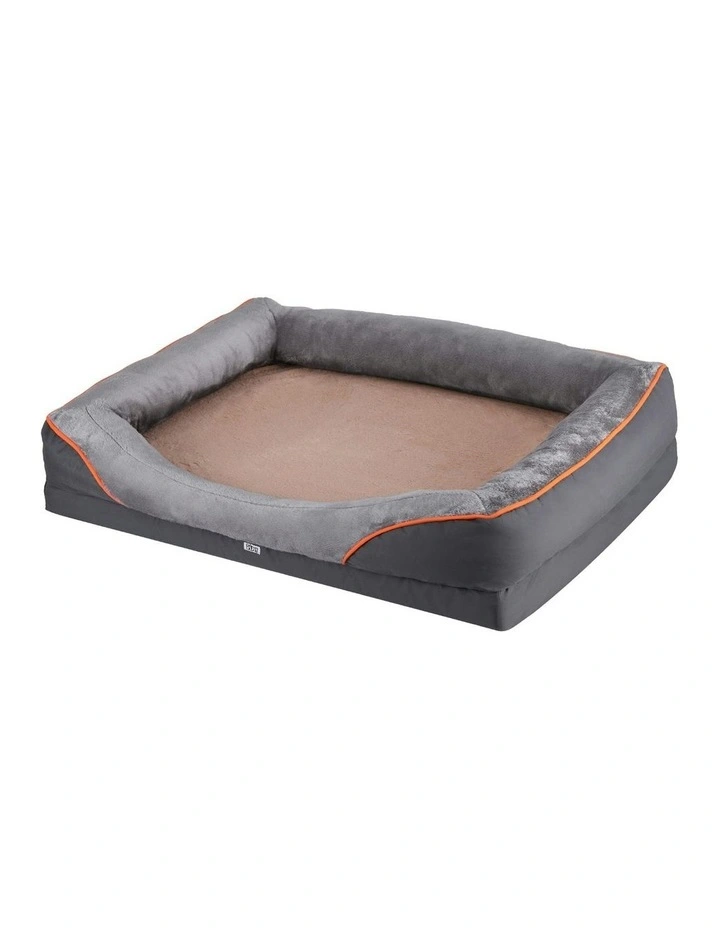Orthopedic Washable Dog Bed in Grey image 1