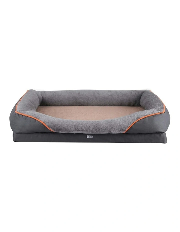 Orthopedic Washable Dog Bed in Grey image 2