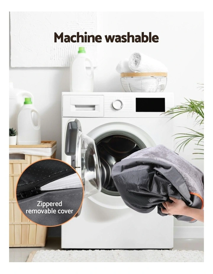 Orthopedic Washable Dog Bed in Grey image 7