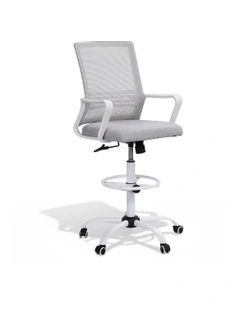 Office Drafting Chair in White