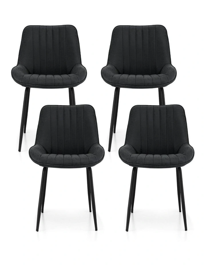 Kitchen Lounge Cafe Accent Dining Chairs in Black image 1