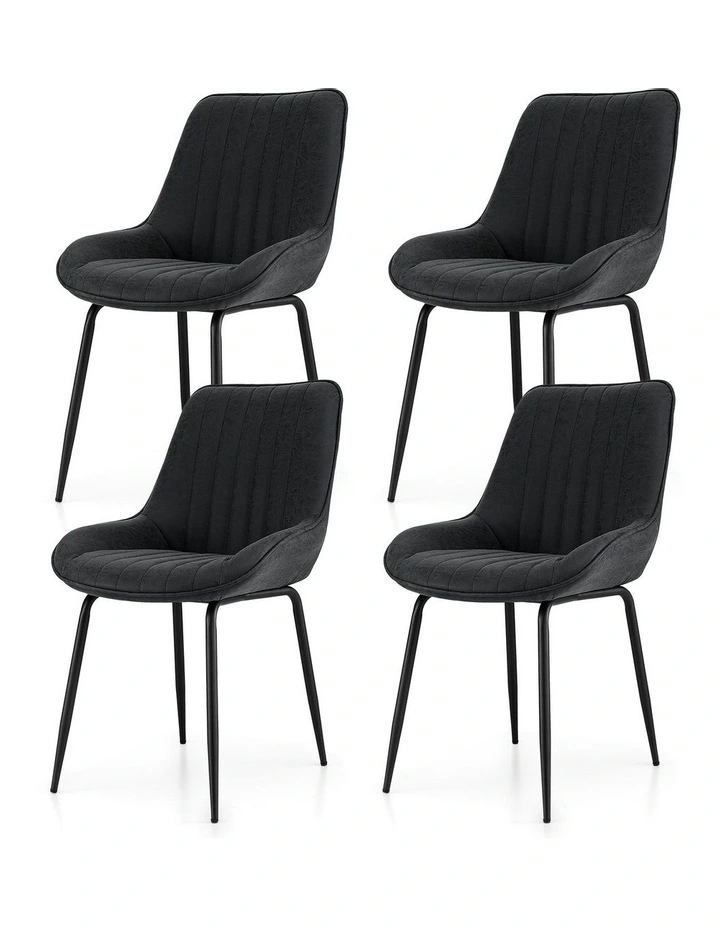 Kitchen Lounge Cafe Accent Dining Chairs in Black image 2