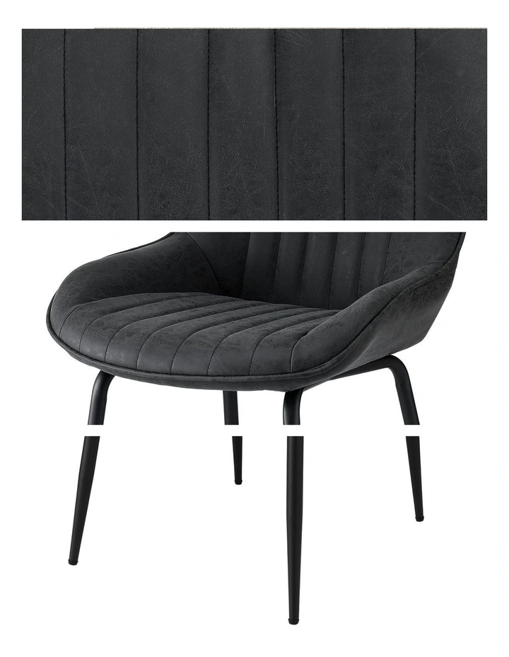 Kitchen Lounge Cafe Accent Dining Chairs in Black image 7