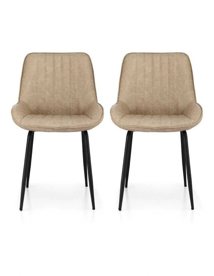 Kitchen Lounge Cafe Accent Dining Chairs in Khaki image 1