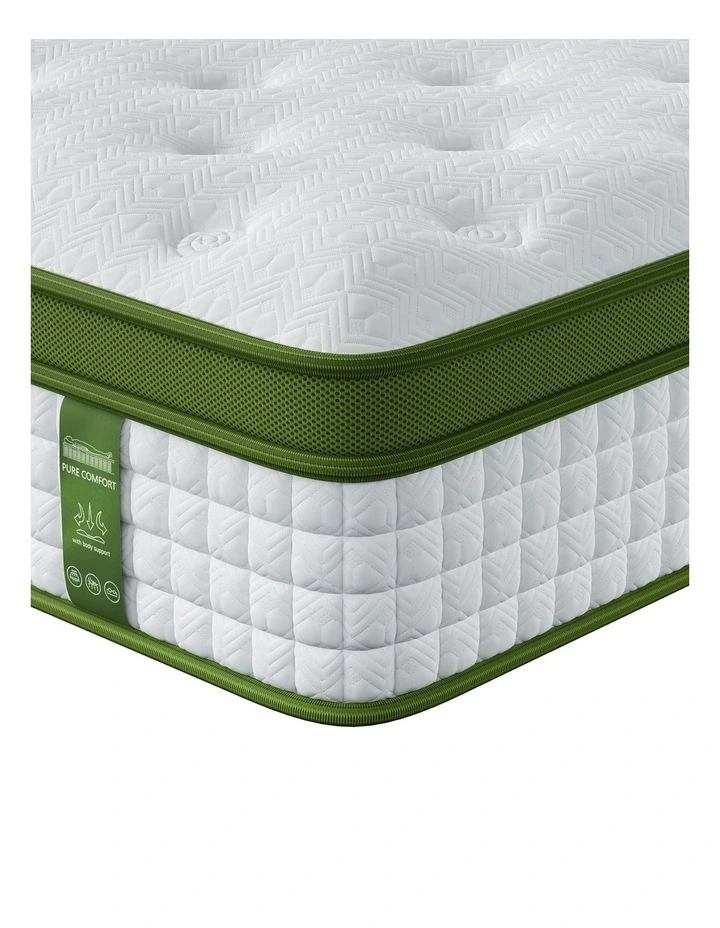Medium Firm Hybrid King Single Mattress 30cm in White image 2