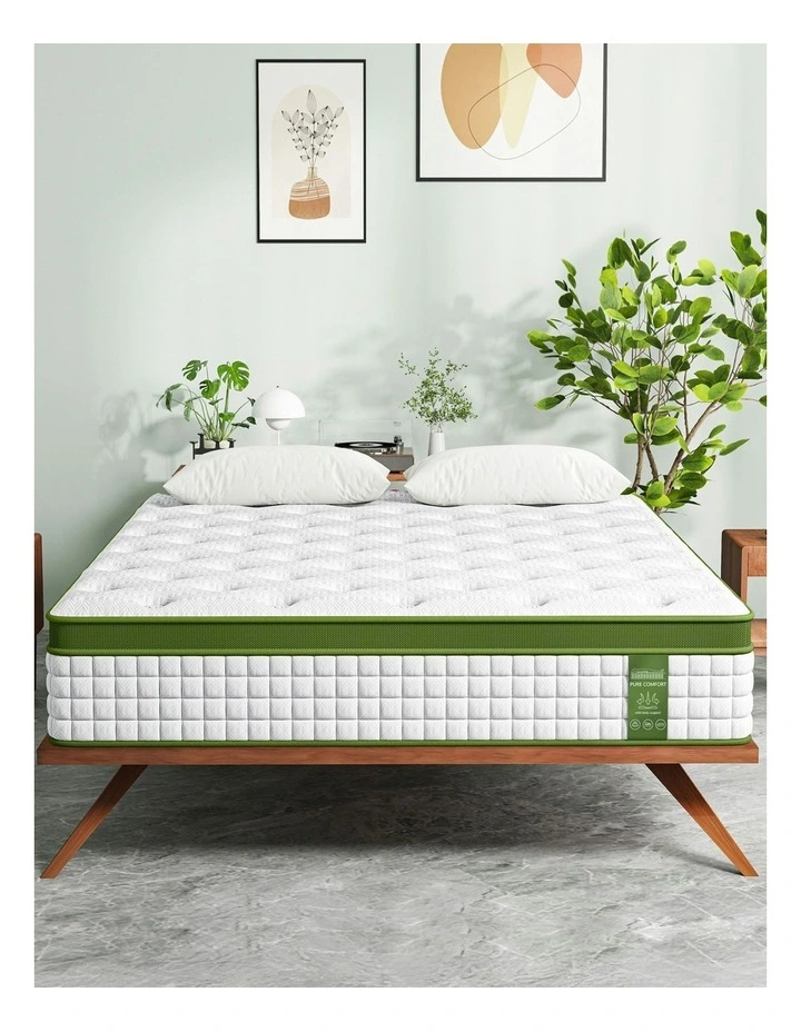 Medium Firm Hybrid King Single Mattress 30cm in White image 3
