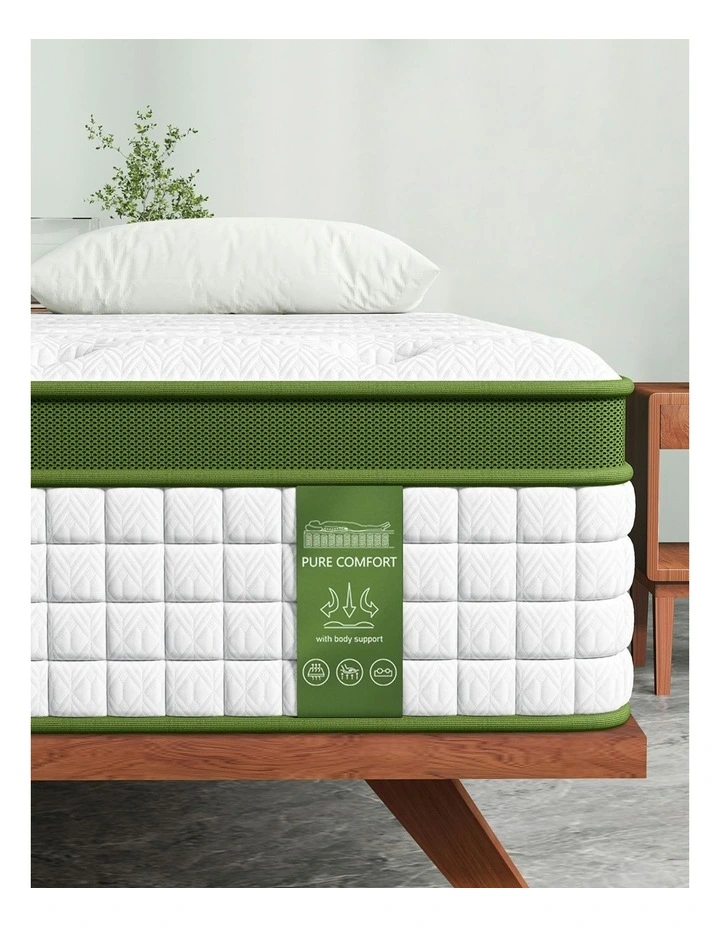 Medium Firm Hybrid King Single Mattress 30cm in White image 7