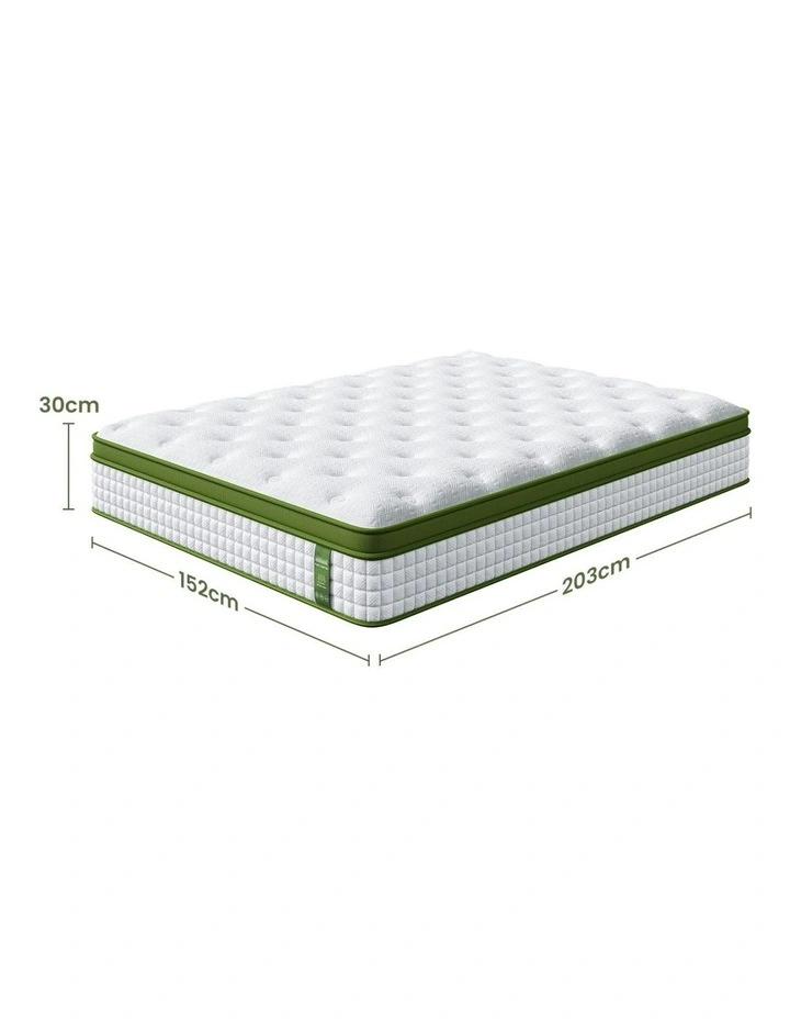 Queen Size Hybrid Mattress 30cm in White image 4