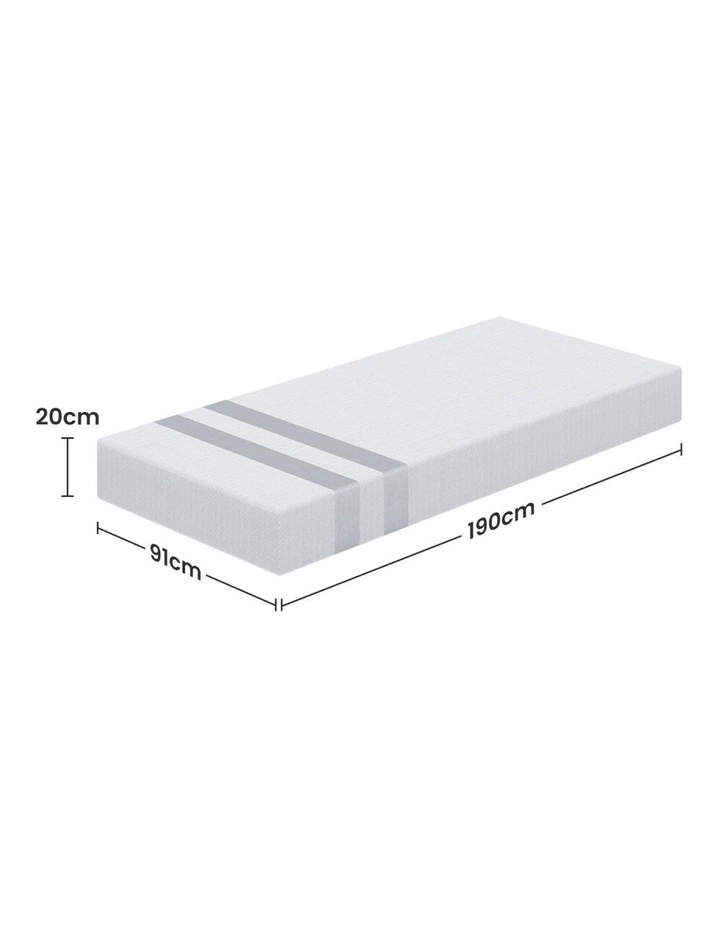 Single Memory Foam Mattress 20cm in White image 4