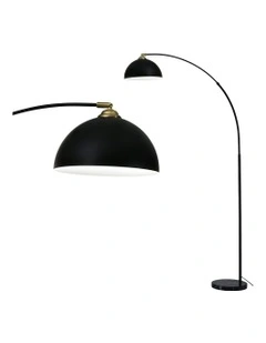 Artiss Modern Arched Floor Lamp in Black
