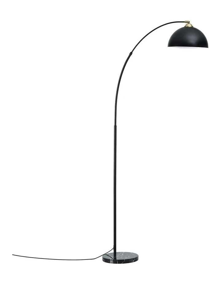 Artiss Modern Arched Floor Lamp in Black image 2