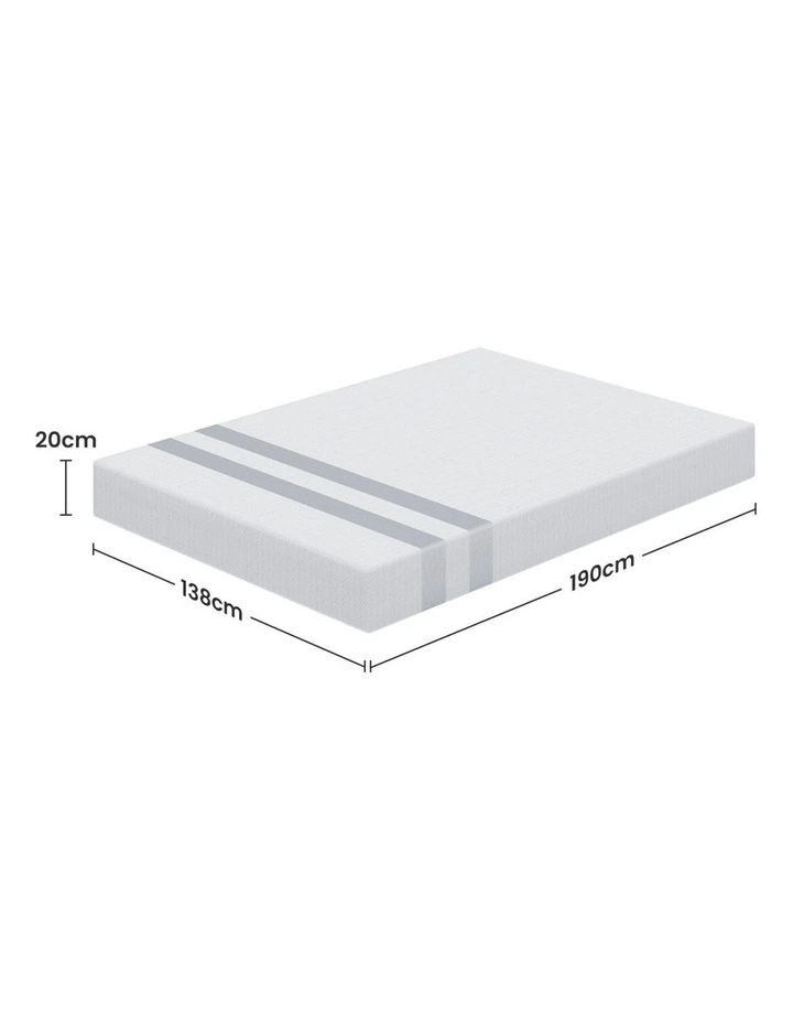 Double Memory Foam Mattress 20cm in White image 4