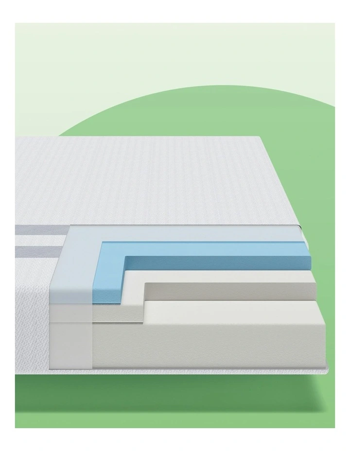 King Single Memory Foam Mattress 25cm in White image 6