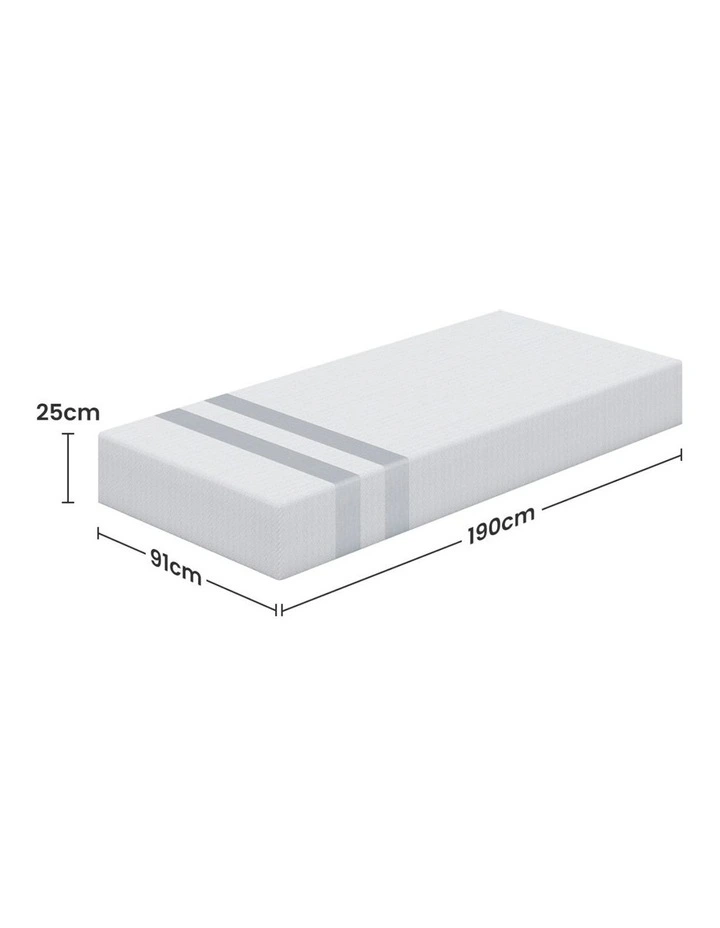 Single Memory Foam Mattress 25cm in White image 4