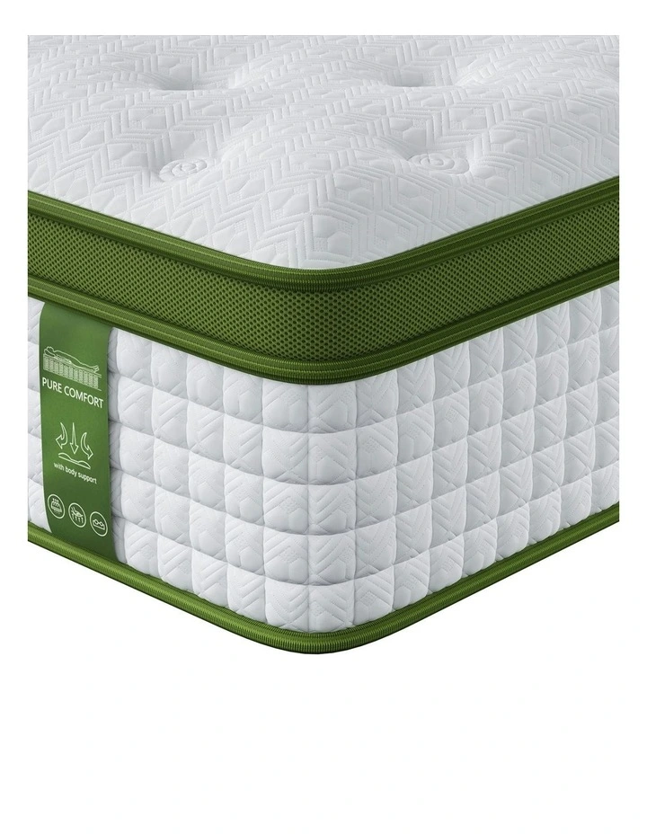 King Single Hybrid Mattress 34cm in White image 2