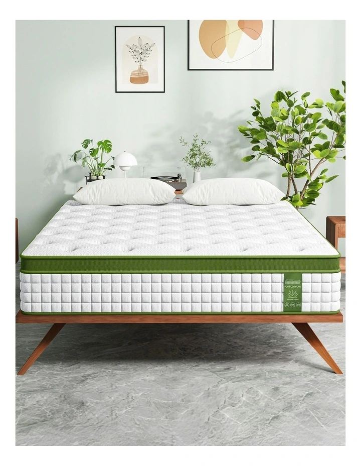 King Single Hybrid Mattress 34cm in White image 4