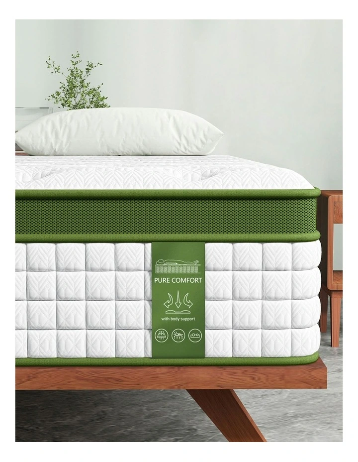 King Single Hybrid Mattress 34cm in White image 6