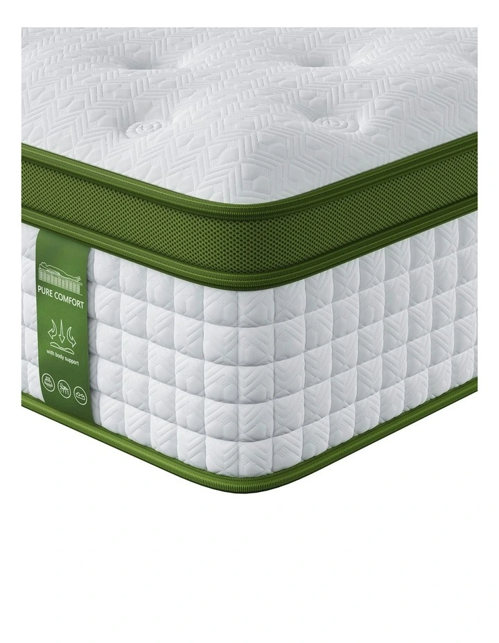 King Hybrid Mattress 34cm in White image 2