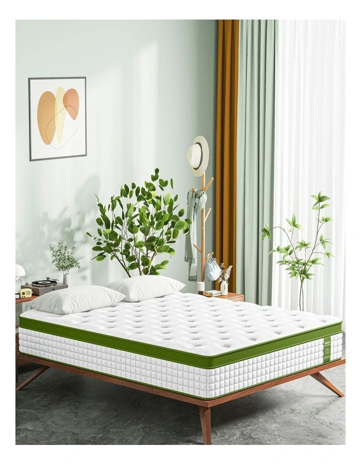 King Hybrid Mattress 34cm in White image 3