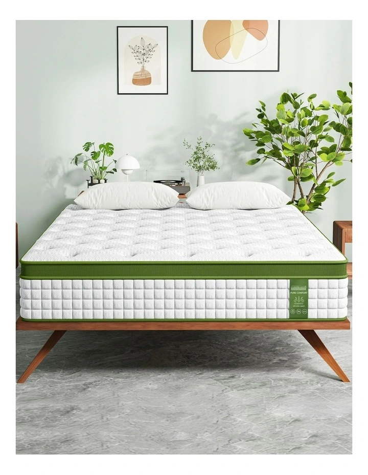 King Hybrid Mattress 34cm in White image 5