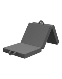 Small Single Trifold Folding Mattress 10cm in Grey