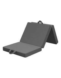 Small King Single Trifold Folding Mattress 10cm in Grey