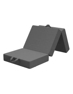 Small Size King Single Trifold Mattress 15cm in Grey