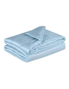Light Weight Soft Throw Tencel Quilt Double 200GSM in Blue