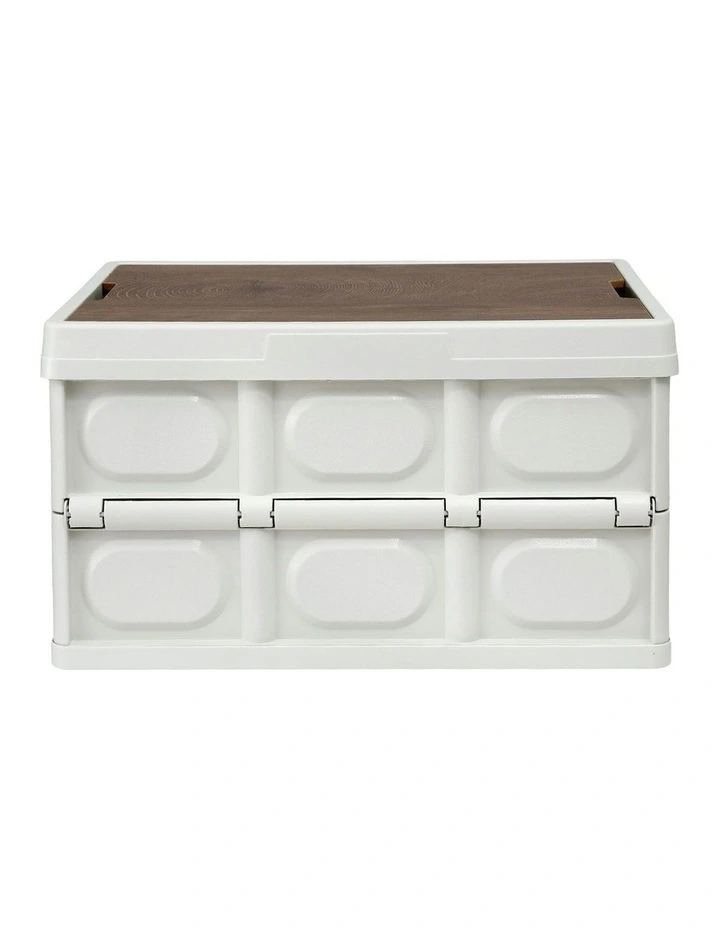 Collapsible Outdoor Storage Box 50L in White image 2