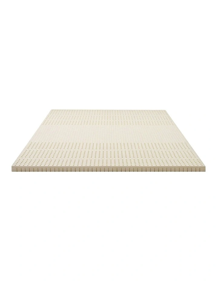 King Latex Mattress Topper 5cm in Beige image 1