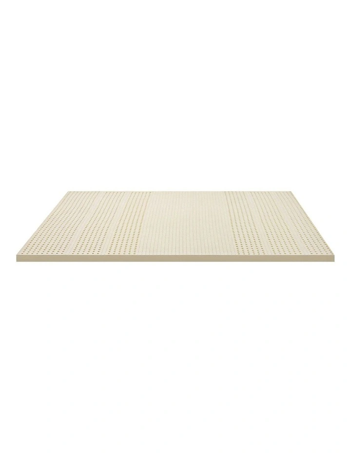 King Latex Mattress Topper 5cm in Beige image 2