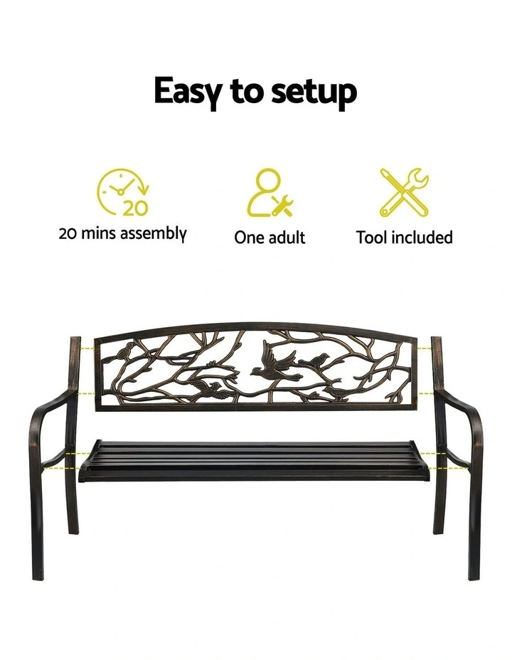 Outdoor Bench Seat in Bronze image 7