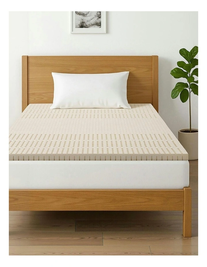 Latex Mattress Topper Single 5cm in Cream image 3