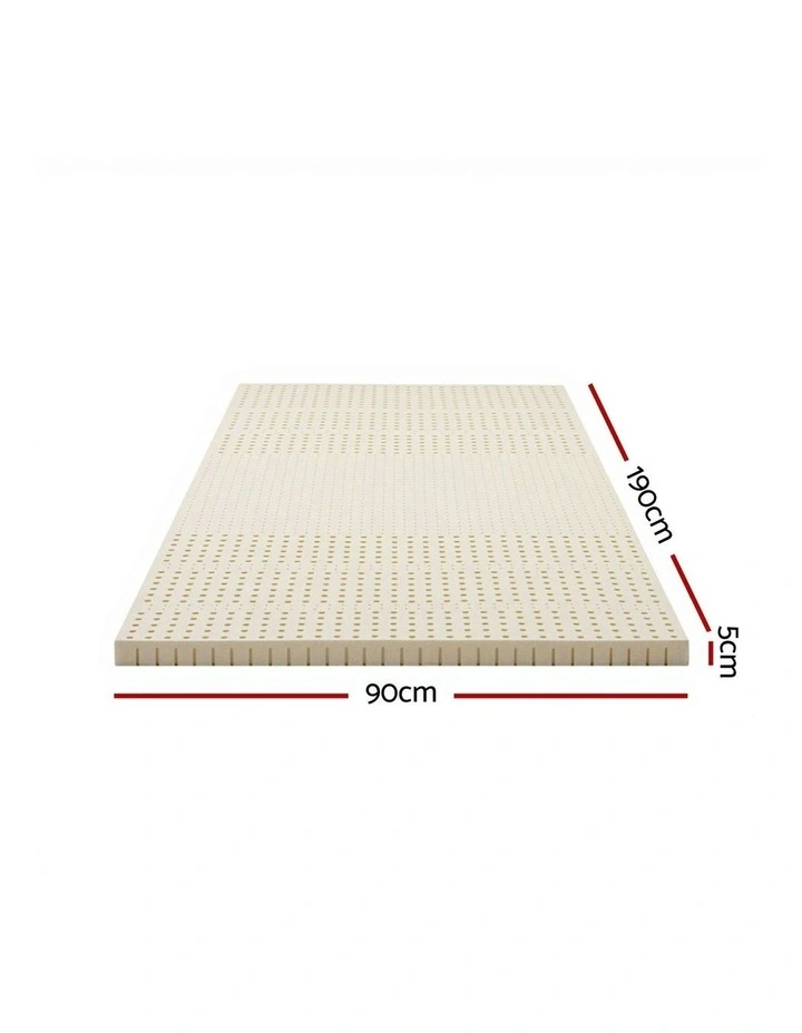 Latex Mattress Topper Single 5cm in Cream image 4