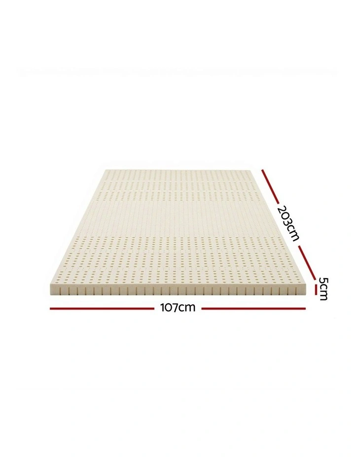 Latex Mattress Topper King Single 5cm in Cream image 4
