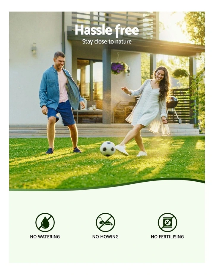 Artificial Grass 2 Rolls 50cm x 2m in Green image 5