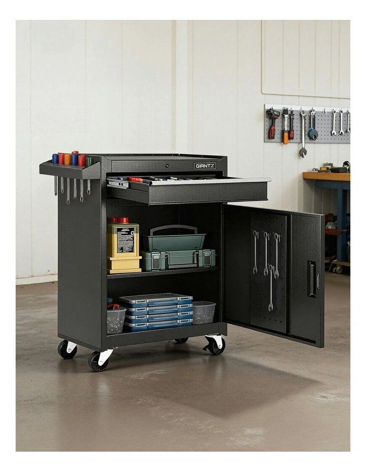 Tool Chest Trolley Cabinet in Black image 3