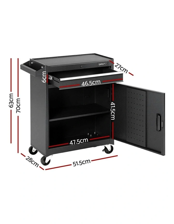 Tool Chest Trolley Cabinet in Black image 4