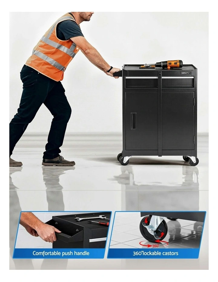 Tool Chest Trolley Cabinet in Black image 6