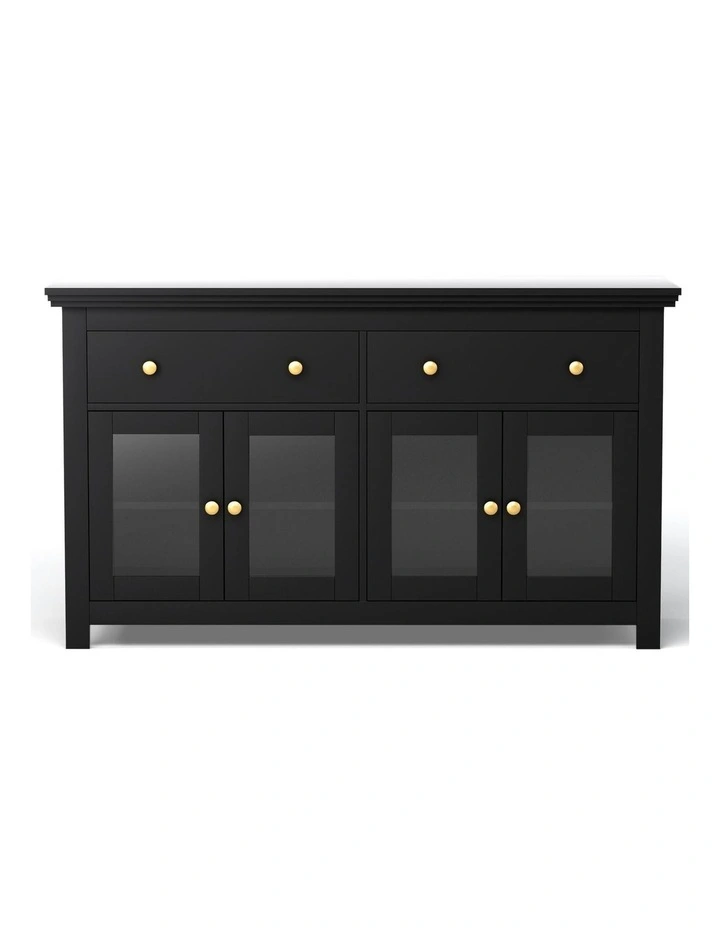 Buffet Sideboard Storage Cabinet in Black image 2