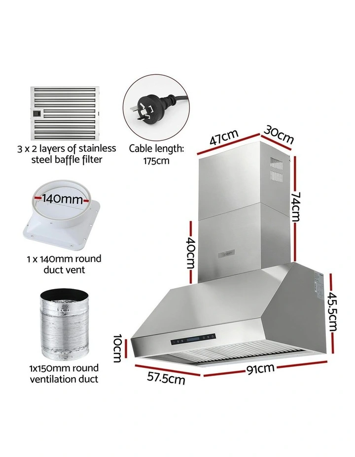 Remote Control Range Hood in Silver image 4