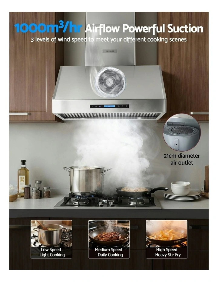 Remote Control Range Hood in Silver image 5