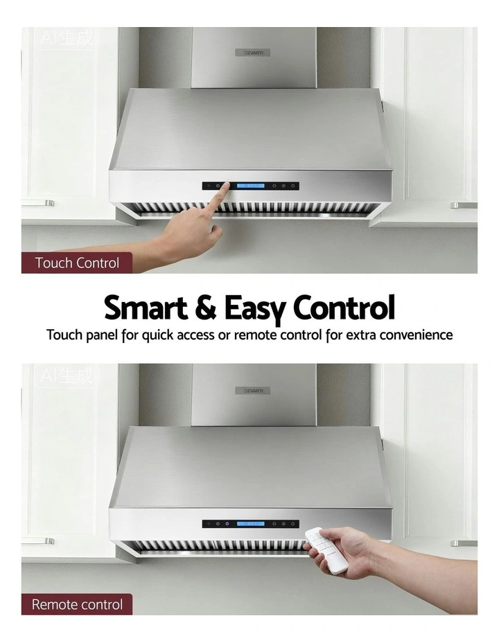 Remote Control Range Hood in Silver image 6