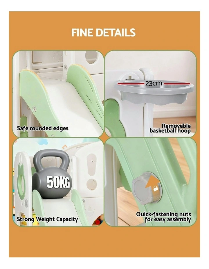 Slide Swing Set Outdoor Toys image 6