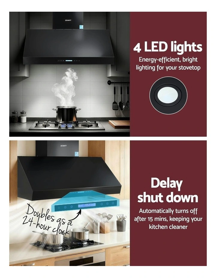 Commercial Range Hood 1200mm in Black image 7