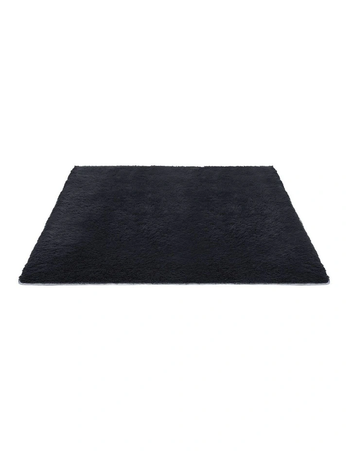 Shaggy Floor Rug 200x290cm in Black image 2