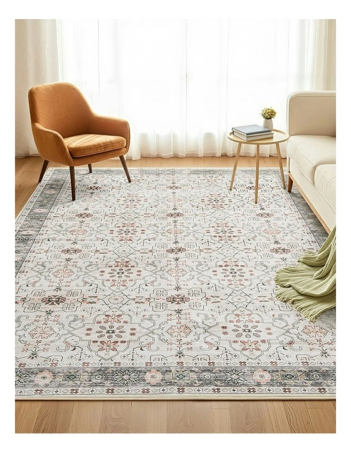 Washable Floor Rug 200x290cm in Multi image 3