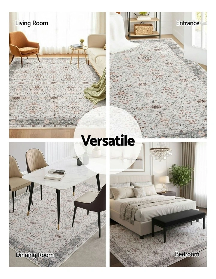 Washable Floor Rug 200x290cm in Multi image 7